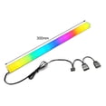 thumbnail image 1 of Coolmoon, 30Cm, 5V/3 Pines, Tira De Luz Pequeña De 4 Pines, Controlador De Ordenador De Pc, Lámpara De Ambiente De Color Led Rgb Para Chasis De Carcasa De Pc Guardurnaity EL012783-00, 1 of 6