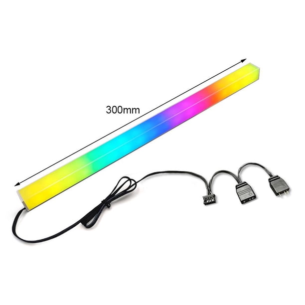 Coolmoon, 30Cm, 5V/3 Pines, Tira De Luz Pequeña De 4 Pines, Controlador De Ordenador De Pc, Lámpara De Ambiente De Color Led Rgb Para Chasis De Carcasa De Pc Speravity EL012783-00