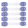 thumbnail image 1 of 5 Pcs Verrous de Porte Tiroir Armoire Enfants Bébé Enfants Verrous de Placard Bleu, 1 of 8