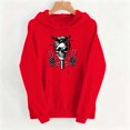 thumbnail image 4 of Molidfa Women's Edgy Skull Hoodie Rocker Graphic Oversized Halloween Pullover Sweatshirt, 4 of 5