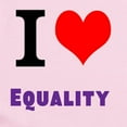 thumbnail image 2 of CafePress - I Love Equality Body Suit - Baby Light Bodysuit, Size Newborn - 24 Months, 2 of 4