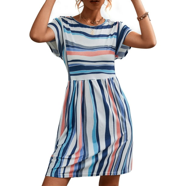 Stripe summer dress sales