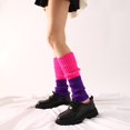 thumbnail image 2 of Tiqkatyck Compression Socks Clearance, Autumn and Winter Colorful Fluorescent Woolen Knitted Socks for Women's Warm Feet Set Halloween Dressing Accessories Party Thick Leg Set Warm Socks S One Size, 2 of 4