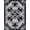 Grey Black, Pattern 3, variant on ODIKA Monochrome Zigzag Rhythmic Design Plush Contemporary Floor Cover Stain Resistant Thin Throw for Entryway, Kitchen, Laundry Room