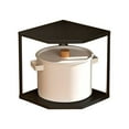 thumbnail image 2 of Petite Étagère d'Angle de Cuisine, Support de Rangement en Acier au Carbone en Forme d'Éventail pour Évier de Cuisine, 2 of 7