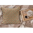 thumbnail image 2 of Antique Fluffy Throw Pillow Cushion Cover, Swirled Leaves and Petals Symbolic Dotted Art Old Fashioned, Decorative Square Accent Pillow Case, 16" x 16", Orange Reseda Green, by Ambesonne, 2 of 5