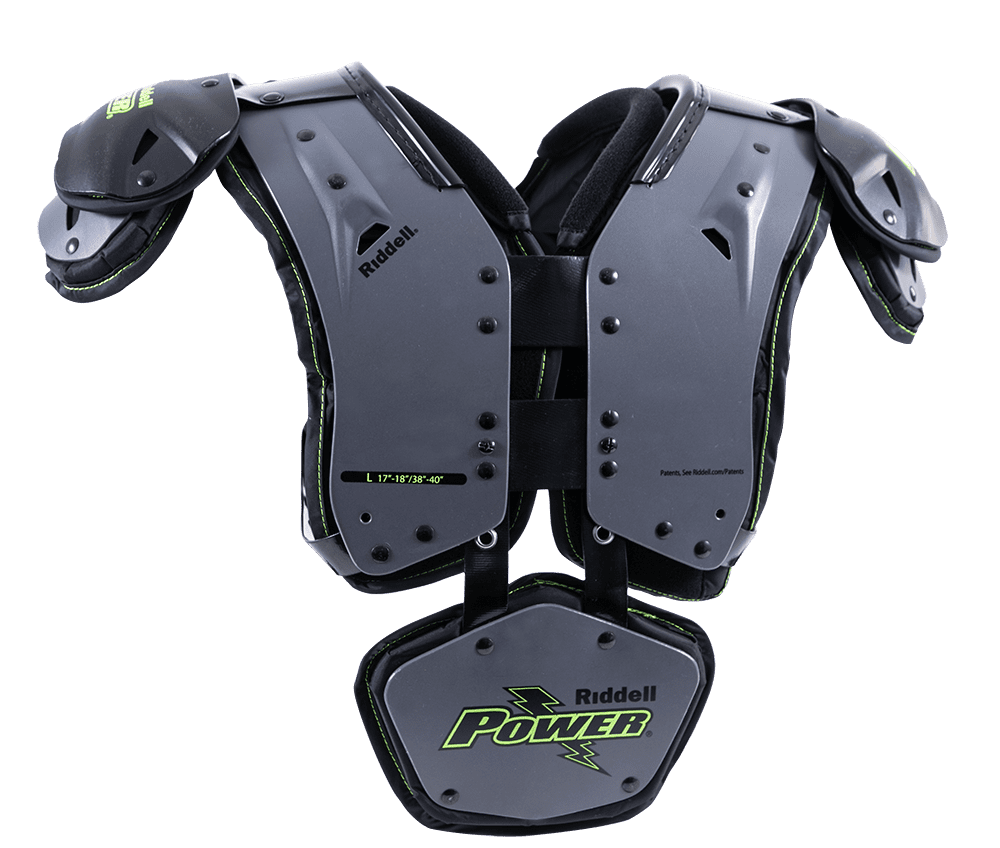 youth football shoulder pads riddell