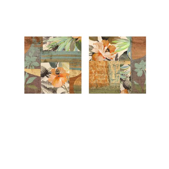 Great Art Now Jungle by Eve C. Grant 2 Piece Print Art Set Each 12"W x 12"H