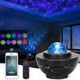 thumbnail image 2 of Proyector LED de galaxia y estrellas, luz de noche, reproductor de música USB Bluetooth para niños, lámpara de proyección de estrellas romántica, regalos, 2 of 5