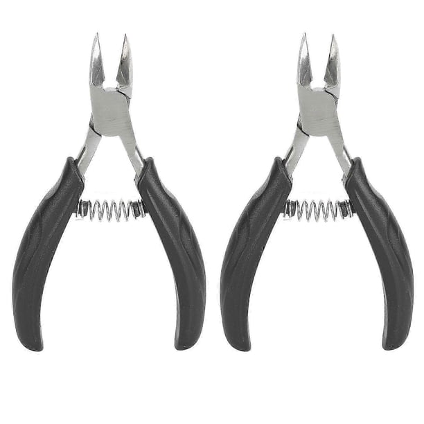 Toenail Clippers Professional Prevent Slip Spring Design Toe Nail Trimmer for Thick Ingrown Nails 2pcs