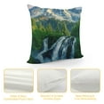 thumbnail image 4 of Orinice Waterfall Mountain Tree Graphic Decorative Cushion Throw Pillow Case Home Sofa Living Room Bed - Durable - Indoor/Outdoor Use - Concealed zipper closure, 4 of 5