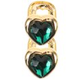 thumbnail image 1 of SHOWERORO 2Pcs Green Decorative Metal Teeth Grills Removable Teeth Jewelry for Rapper Props, 1 of 7