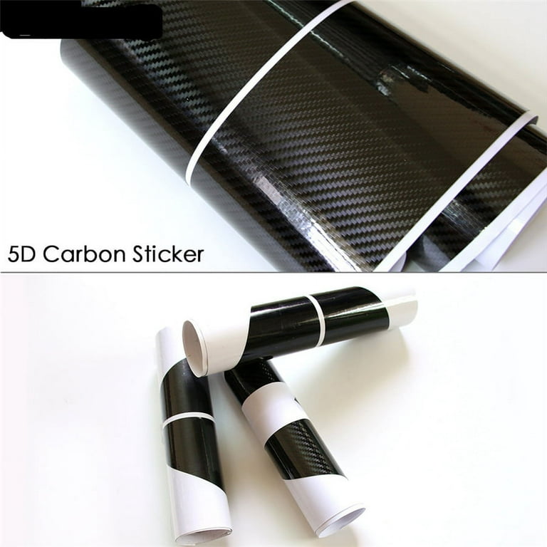 2x 2.15m 5D Carbon Fiber Look Car Side Skirt Stripe Sticker for BMW 3 4 5 Series