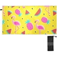thumbnail image 2 of Pink Pineapple Flamingo Beach Towel Quick Dry Absorbent Bath Towels Sandproof Lightweight Towel for Gym Yoga Sports Swimming- 30x60in Washcloth Gift, 2 of 7