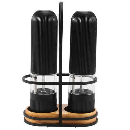 

Benefischl 2Pcs Powerful Pepper Grinder Electric Kit Adjustable Coarseness Ceramic Burr Mill Spice Cumin Sesame Restaurant Tool