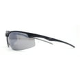 thumbnail image 3 of Mens ANSI Z87.1 Wrap Half Rim Safety Bifocal Reading Glasses Sunglasses [Black Lens, +2.0], 3 of 4