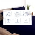 thumbnail image 4 of Kotton Culture 1000 TC Bed Sheets 4 Piece 15" Inch Deep Pocket Sheet Set (Navy Blue, RV King), 4 of 4