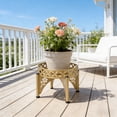 thumbnail image 6 of Wrought Iron Plant Stand Tiered Floor Shelf for Indoor Outdoor Potted Flower Pot Rack Home Decor, 6 of 6