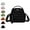 Black, variant on Veluna Crossbody Shoulder Bag, Women Large Capacity Lightweight Solid Zipper Nylon Shoulder Handbag for Commuting, Travel