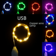 thumbnail image 2 of Lámpara de alambre de cobre USB, luces LED festivas, luces decorativas para bodas y Navidad, cadena de luces, carga de 5 V, tesoro, 2 of 6