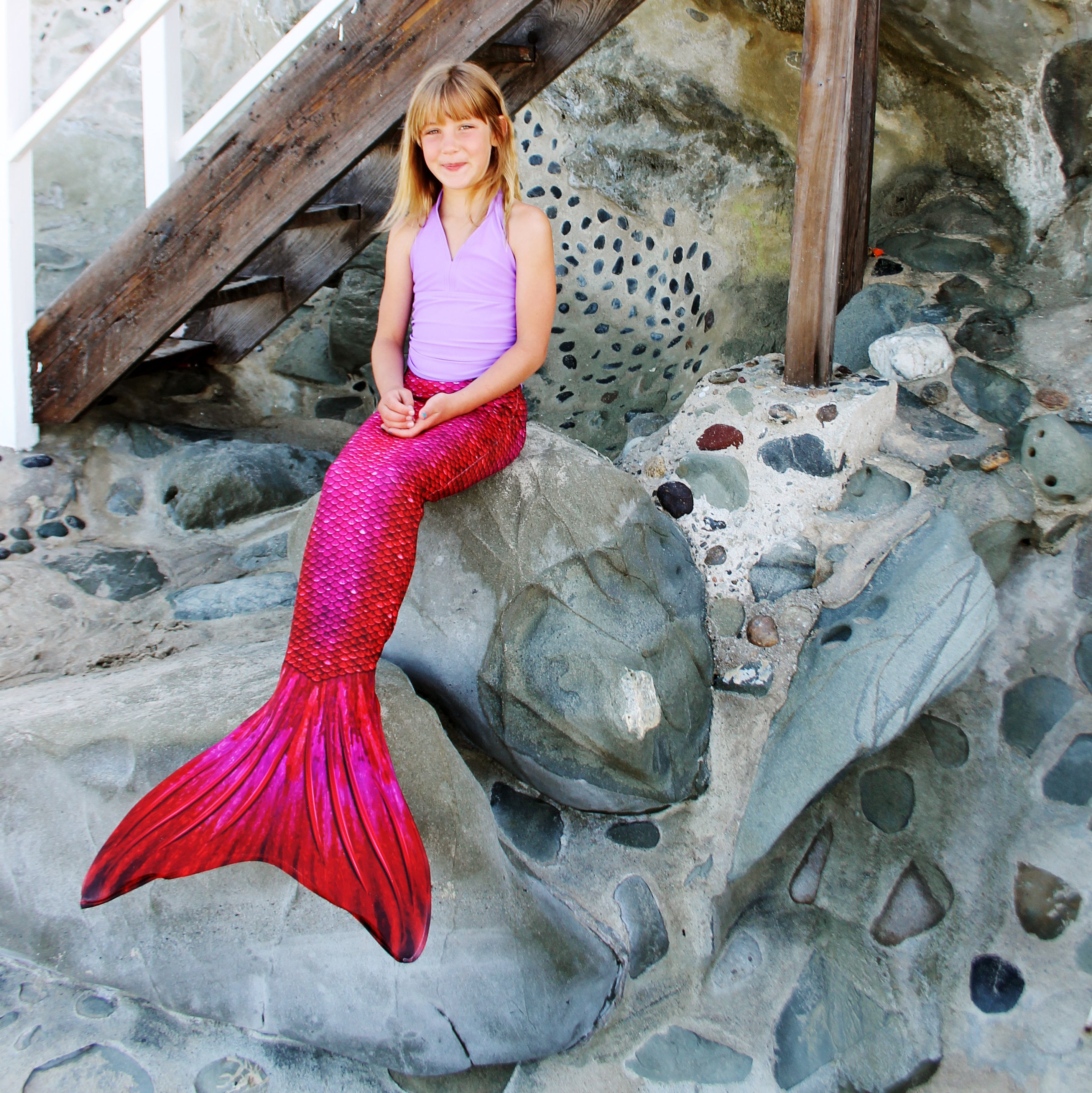 Mjss mermaiding-Keiki Sirène protection coins et Costume de protection 