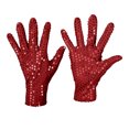 thumbnail image 3 of Lovzfmll Women's Sequin Stage Gloves, Night Club Dance Gloves, Performance Costume Accessories, Long Evening Wear for Performers, Red, 3 of 3