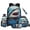 Shark, variant on Yuyamidu Galaxy Wolf Backpack Set for Girls 10-12 5th Grade School Bag 17 Inch Large Capacity Bookbag with Lunch Box, Water Bottle Sleeve, Pencil Case & Keychain, 5-Piece Back to School