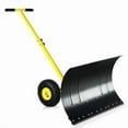 thumbnail image 2 of 74*47cm Iron Yellow T-Handle Black Blade Adjustable Human-Powered Snow Plow, 2 of 6