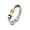 Gold/Silver, variant on Mens Stainless Steel Bracelet with Bar, Adjustable Mesh Band with Buckle Clasp,Black/Silver