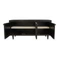 thumbnail image 5 of Navice 3 Woven Door Plasma Stand with Solid Wood in Black Finish, 5 of 7