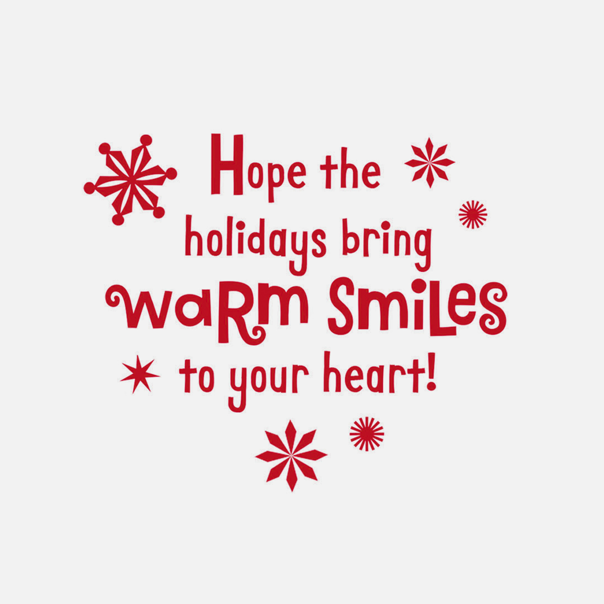 Hallmark Christmas Card (Warm Smiles Puppy Dog in Santa Hat)