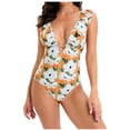 thumbnail image 1 of Traje de baño de bikini estampado para mujer Sujetador relleno Traje de baño de una pieza Ropa de playa OAVQHLG3B Store  lin121212, 1 of 4