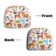 thumbnail image 6 of Kdxio Animal Cartoon Style Pattern Print 2 Piece Car Head Rest Covers Set Auto Front/Rear Seats Headrest Cover Universal Fit Most Cars,Sedan, SUV, 6 of 9