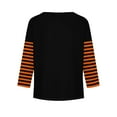 thumbnail image 4 of Abcomgle Halloween Shirts for Girls Size 6-8 Spooky Pumpkin Face Graphic Tshirts for Kids Crewneck Long Sleeve Shirts for Kids Girls Fall Funny Scary Blouses for Girls,2-3 Years, 4 of 5