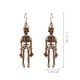 thumbnail image 2 of Pendientes para mujer, regalos para mujer, aretes colgantes vintage de calavera y esqueleto para mujer, accesorios de joyería gótica de bruja para Halloween, aretes modernos pequeños para mujer, 2 of 3