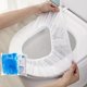 thumbnail image 2 of 10pcs Disposable Toilet Seat Covers Portable Travel Business Toilet Mat Kids Potty Cover Travel Essential Accessories For Airplane Camping Bathroom Accessories Bathroom Supplies Teenager Gift, 2 of 3