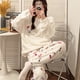 thumbnail image 3 of Anime Hellokittyed Otoño e Invierno pijamas de terciopelo Coral para mujer Kawaii Sanrio Cinnamoroll My Melody Kuromi ropa cálida para el hogar, 3 of 4