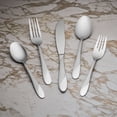 thumbnail image 7 of Cambridge Silversmiths Swirl Sand 89-Piece Stainless Steel Flatware Set (Service for 12), 7 of 7