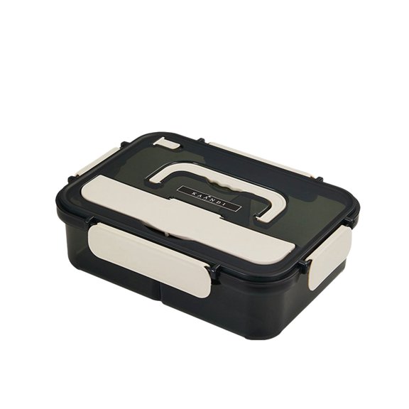 BinKFF Bento Boxes for Adults - 2000 ML Bento Lunch Box for Women Men With Cutlery Chopsticks and Spoon - Durable for On-the-Go Meal, BPA-Free and Food-Safe Materials