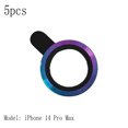 thumbnail image 2 of [5PCS] Phone Camera Lens Protector Compatible with iPhone 14 Pro Max, Tempered Glass Circle Cover, 2 of 5