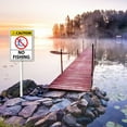 thumbnail image 3 of Eveokoki Caution No Fishing Yard Sign with Stake 4.6x6inch Yard Decoration Rustproof Outdoor Aluminum Sign for Yard Garden Lawn Street Outdoor, 3 of 5