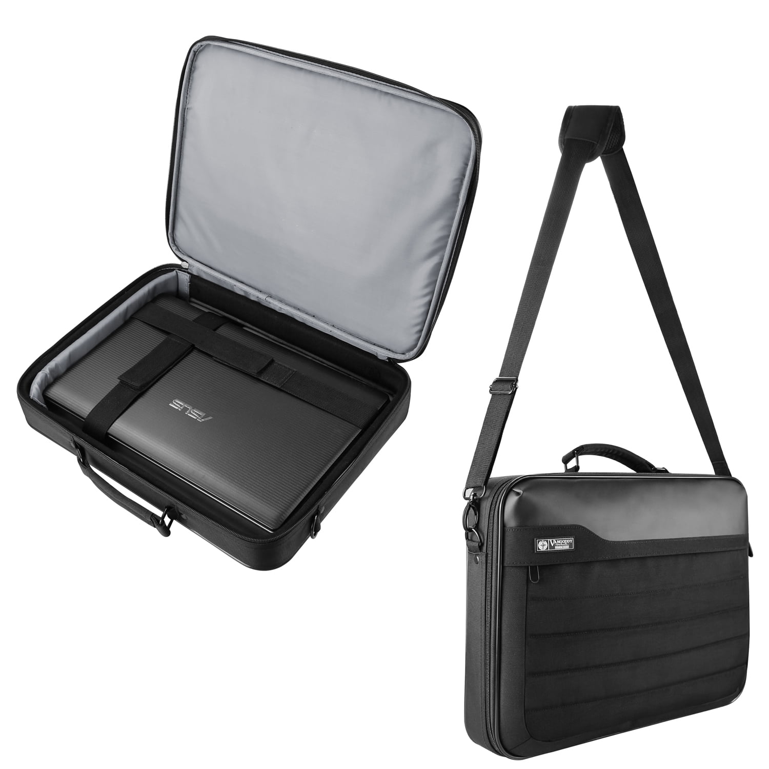 Water-Resistant Laptop Messenger Bag 11.6-13″ with Padded Compartment, Shoulder Strap & Travel Briefcase Design for School, Work & Everyday Use