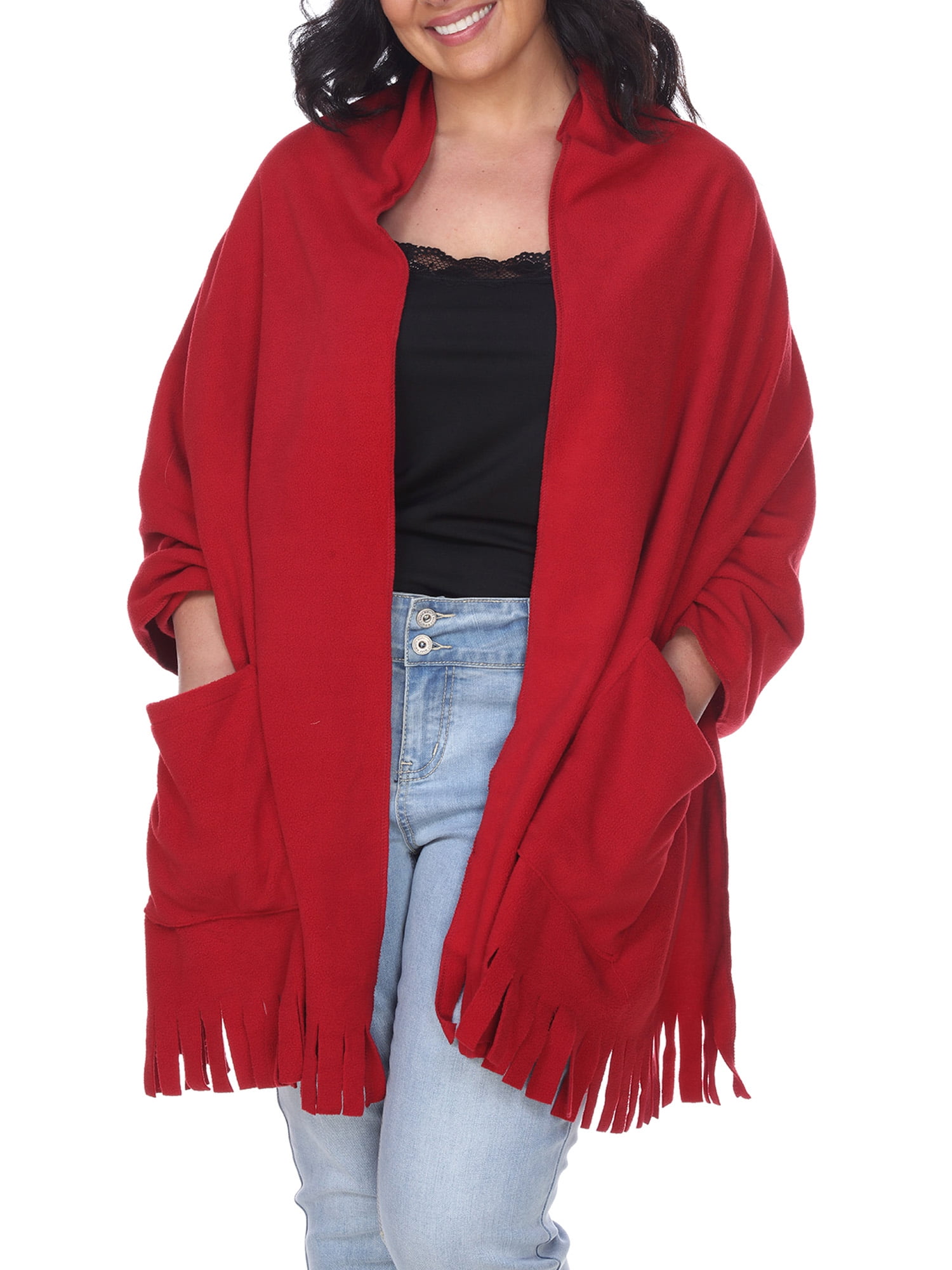 plus size white shawl