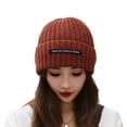 thumbnail image 5 of Women's Fashion Knit Beanie with Signature Cuff Detail - Stretch Fit Ribbed Knit Slouchy Hat for Everyday Style, 5 of 9