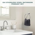 thumbnail image 4 of WOWOW 6-Piece Wall Mounted Bathroom Hardware Set in Brushed Nickel, 4 of 8