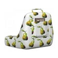 thumbnail image 2 of Watercolor Reading Pillow Cover, Delicious and Organic Pears on a Plain Backdrop, Unstuffed Printed Bed Rest Case from Soft Fabric, XL Size, Green Yellow Green, by Ambesonne, 2 of 4