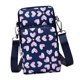 thumbnail image 1 of Bolso para teléfono, ligero, ajustable, con correa para el hombro, estuche de transporte con cremallera, bolso de hombro, para compras, Corazón Sunnimix monedero del teléfono, 1 of 8