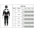 thumbnail image 3 of Power Rangers Costumes de Cosplay pour Enfants Combinaison Déguisement costume de Fête Combinaison, 3 of 5