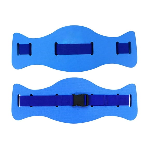 Adjustable Swimming Float Exercise Belt, Buoyancy Swim Training Waist Belt, Safety Floatation Aid for Adults Kids Outdoor Swimming Pool Training Water Sports(Blue)