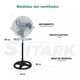 thumbnail image 2 of 2 Pzs Ventilador 18 Pulg Pedestal Piso Pared 3 En 1 Metálico, 2 of 6